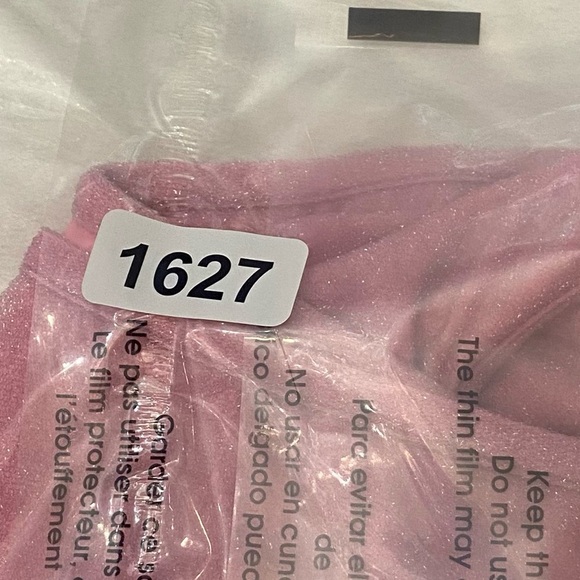 New! SET For love and lemons Pink shimmer Bikini Bottom Tiana 1627 4045 - Picture 7 of 16